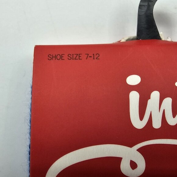 IntoSocks Novelty Christmas Socks Santa Leg in Shark Mouth Blue Mens Size 7-12 - Picture 5 of 6